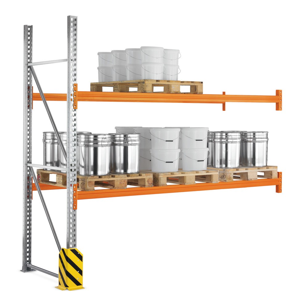 Obrázok výrobku: Paletový regál META MULTIPAL, prídavné pole, nosnosť 4 420 kg, V x Š x H 2 700 x 1 825 x 1 100 mm