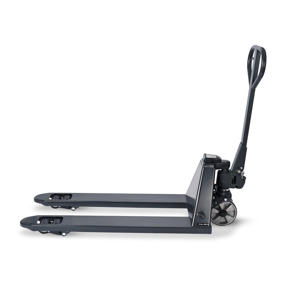 Číslo obrázka výrobku 5: Paletový vozík s váhou HEMMDAL PTM 2.0 Scale, s krokmi po 5 kg, nosnosť 2 000 kg, tandemové kolieska