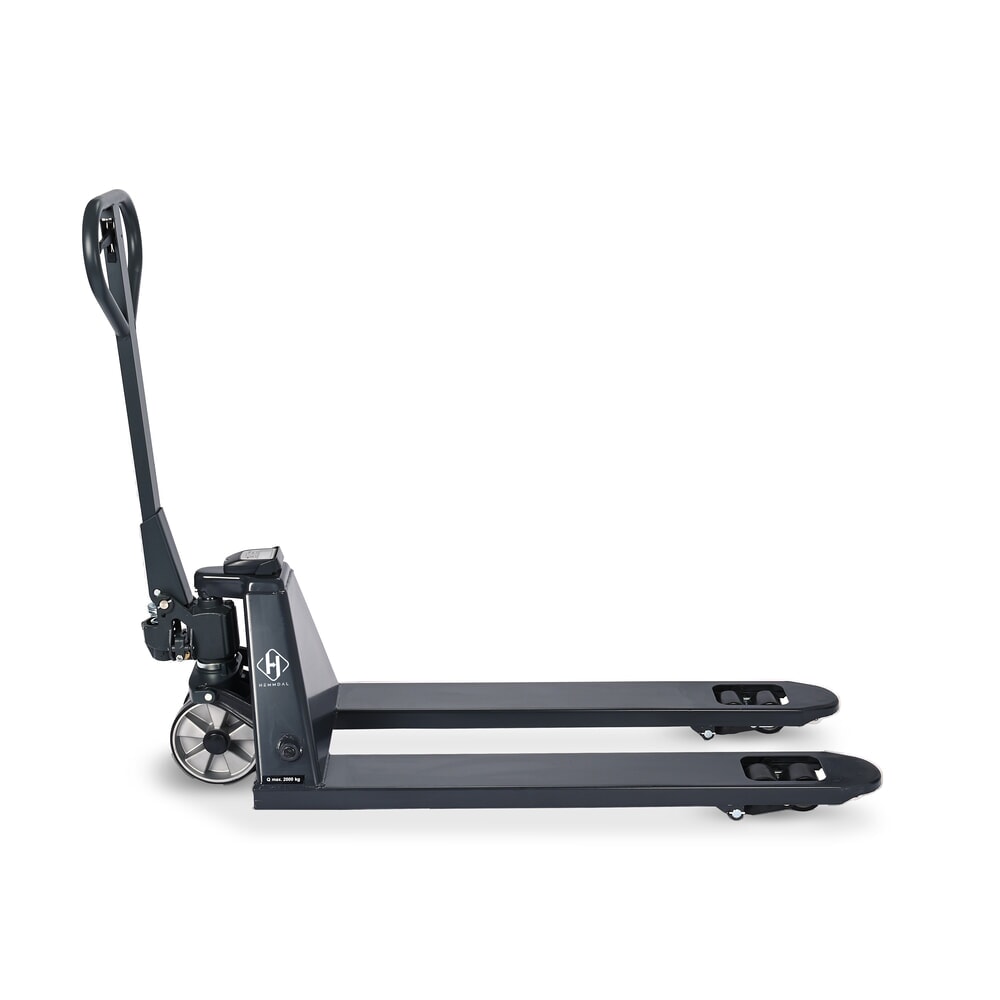 Číslo obrázka výrobku 6: Paletový vozík s váhou HEMMDAL PTM 2.0 Scale, s krokmi po 5 kg, nosnosť 2 000 kg, tandemové kolieska