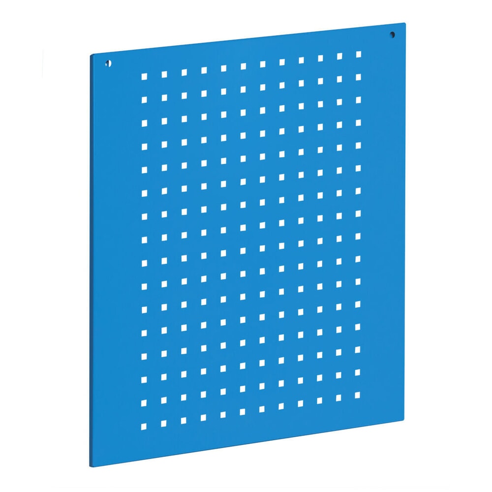Číslo obrázka výrobku 2: Bočná perforovaná doska pre pracovné stoly Fami, V x Š x H 669 x 610 x 18 mm, RAL 5012