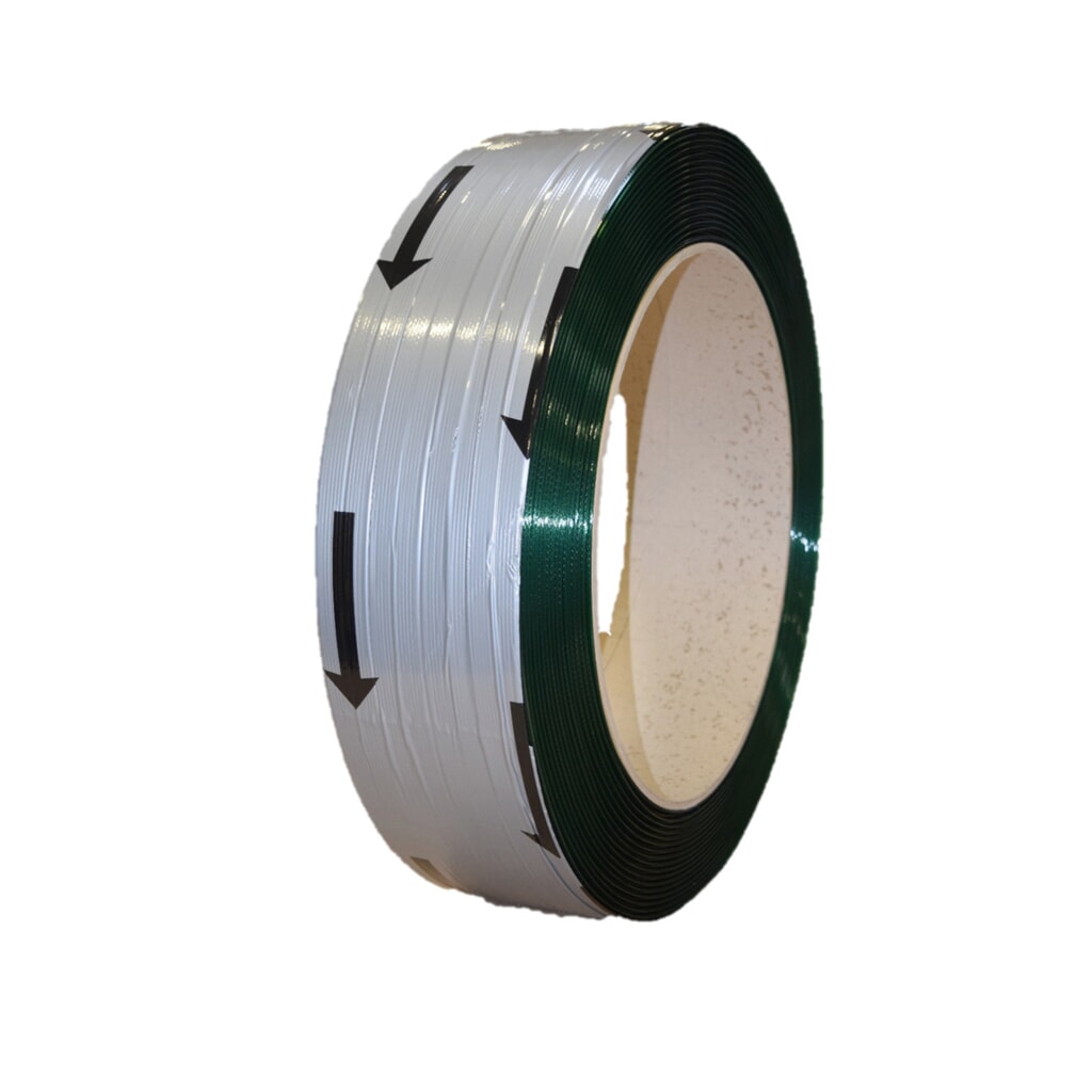 Vysokokvalitná reliéfna PET páska 12,5 mm x 0,6 mm Obrázok výrobku: Vysokokvalitná reliéfna PET páska 12,5 mm x 0,6 mm
