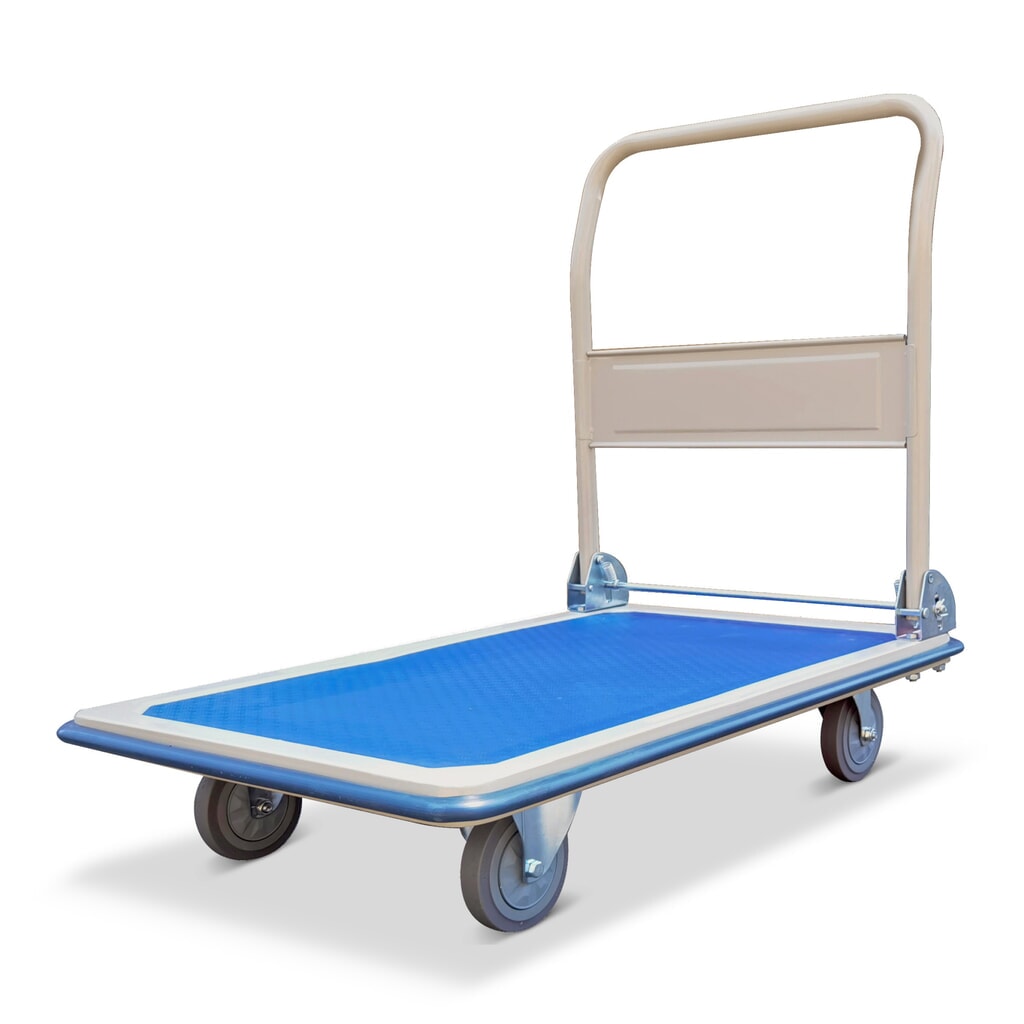 Číslo obrázka výrobku 1: Oceľový skladací plošinový vozík 300kg š xH 610 x 910mm