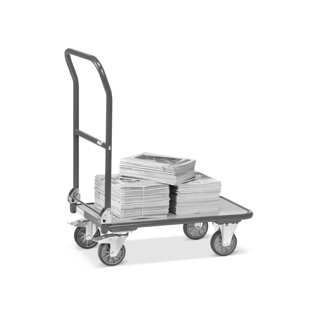 Číslo obrázka výrobku 6: Plošinový vozík fetra® s drevenou ložnou plochou, závesná konzola, Š x H 600 x 900 mm, nosnosť 250 kg