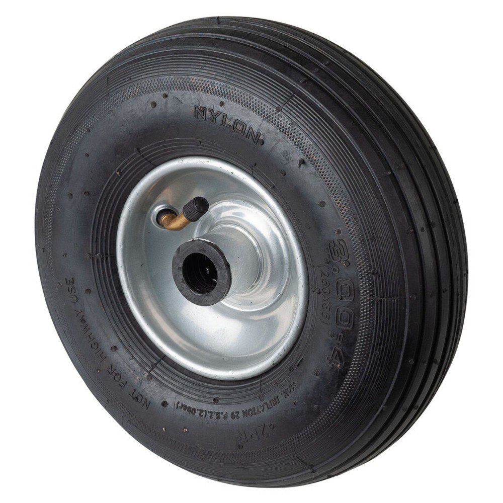 Číslo obrázka výrobku 1: Pneumatické koleso, drážkovaný profil, valčekové ložisko, Ø × šírka 260 × 85 mm, nosnosť 130 kg