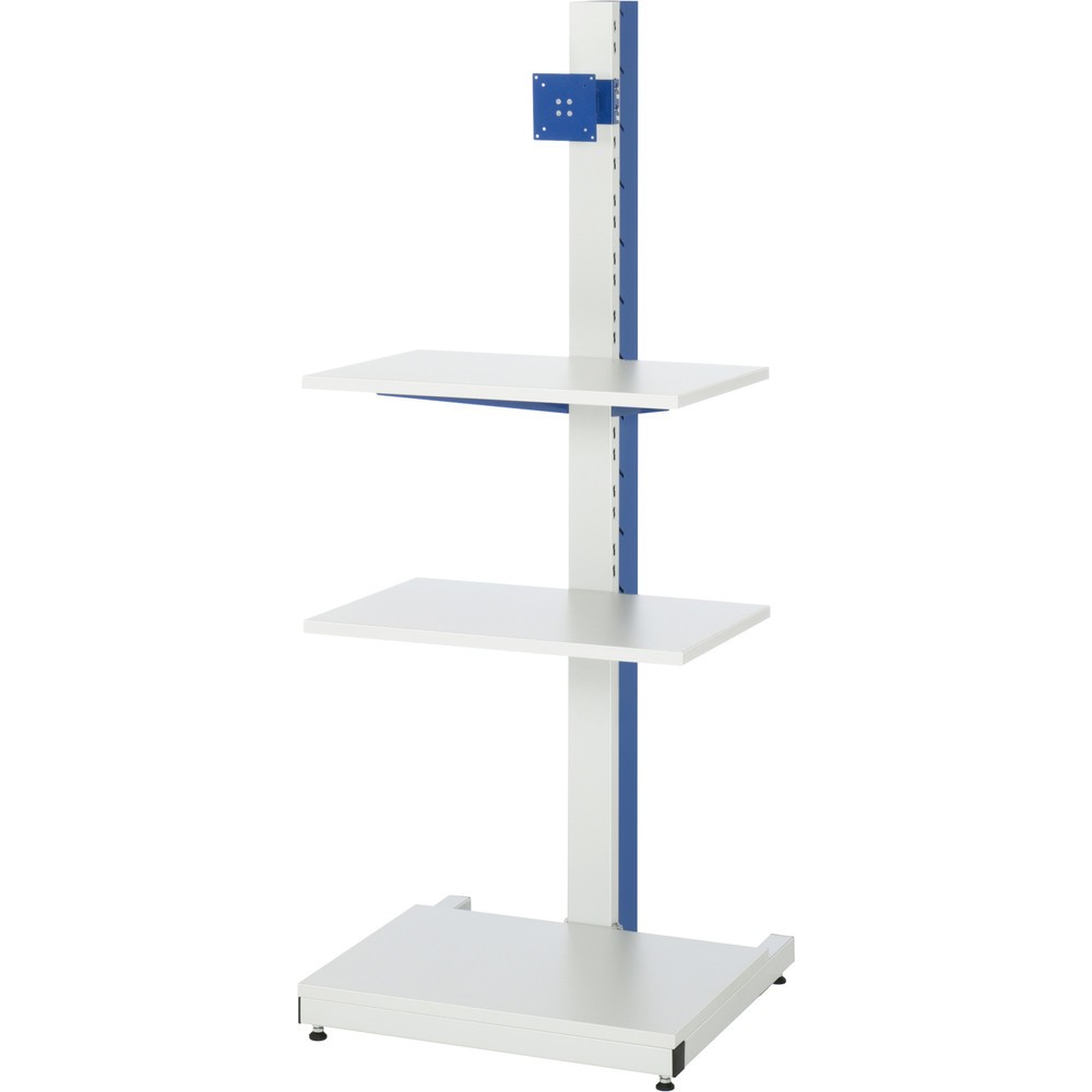 Číslo obrázka výrobku 1: Počítačový stojan RAU, v × š × h 1 680 × 650 × 650 mm, s držiakom plochej obrazovky