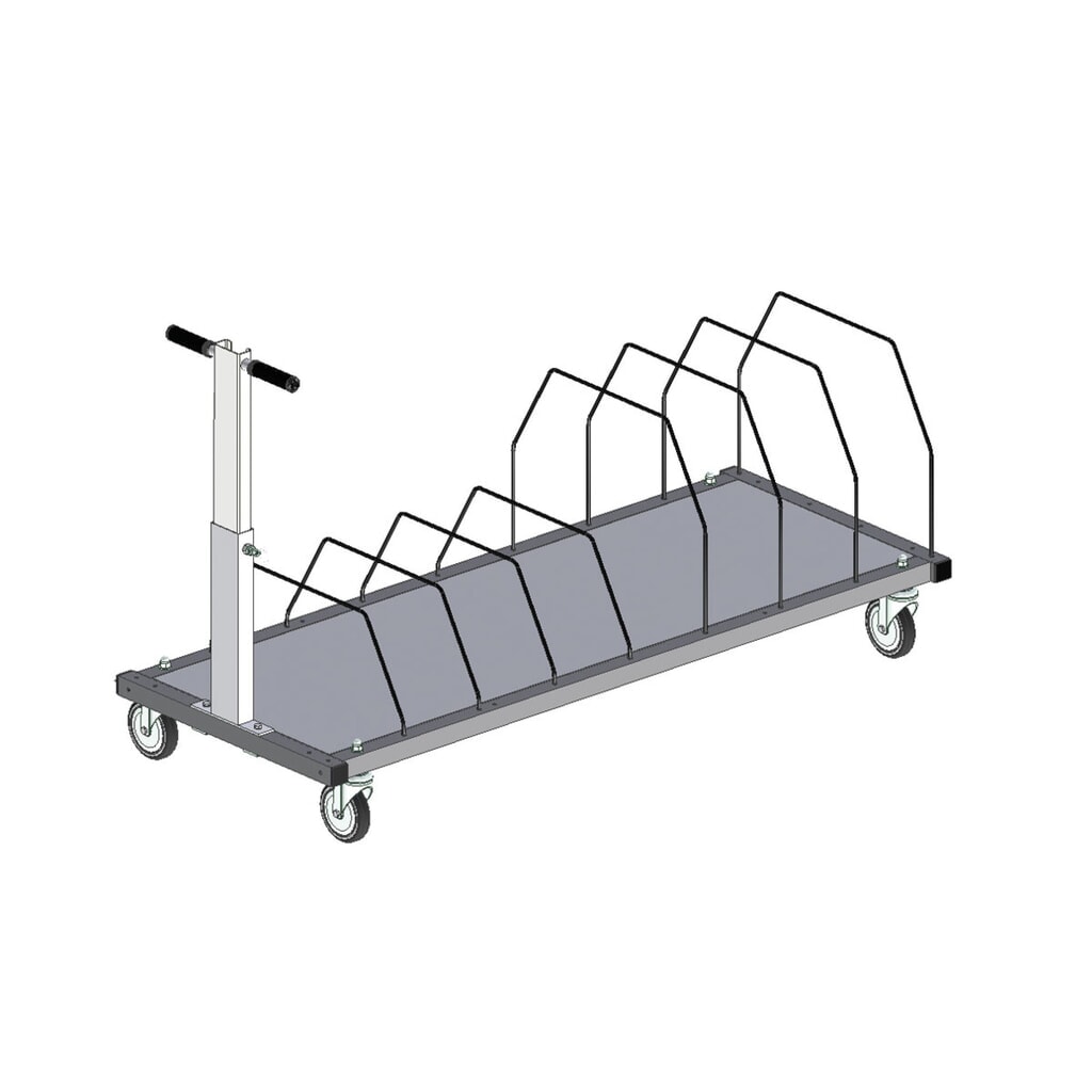 Obrázok výrobku: Zásobník pod stôl pre systém baliaceho stola Rocholz, v × š × h 690 × 1 600 × 600 mm