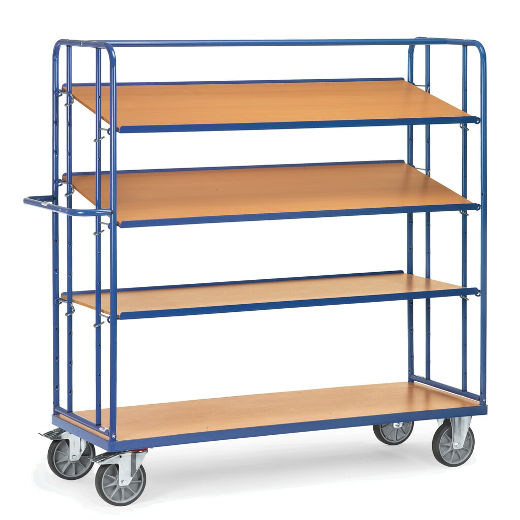 Podlahový vozík Eurobox fetra®, nosnosť 500 kg, 4 úrovne 1 250 x 610 mm Číslo obrázka výrobku 3: Podlahový vozík Eurobox fetra®, nosnosť 500 kg, 4 úrovne 1 250 x 610 mm