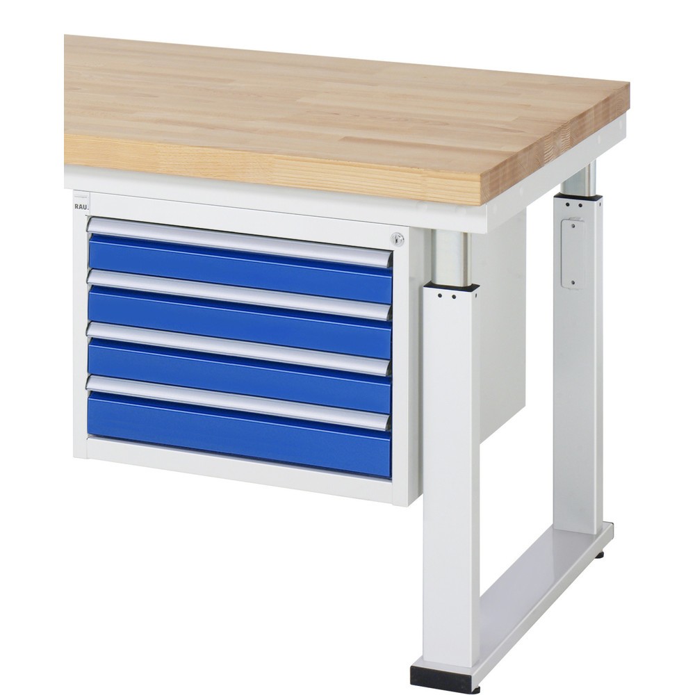 Obrázok výrobku: Podstavný kontajner RAU adlatus, v × š × h 440 × 580 × 650 mm, 4 zásuv. 4 × 90 mm