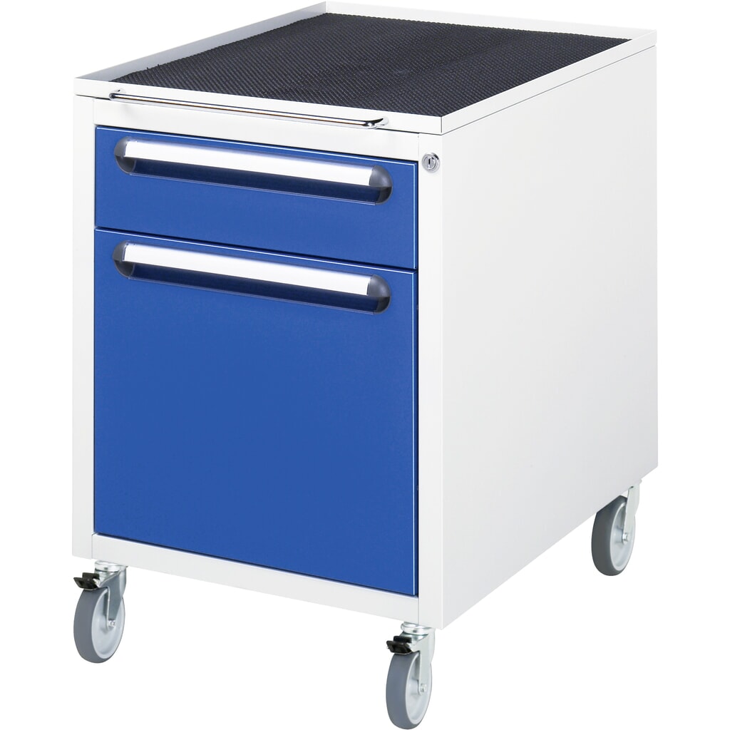 Podstavný kontajner RAU na kolieskach, v × š × h 690 × 480 × 600 mm, s 2 zásuvkami Obrázok výrobku: Podstavný kontajner RAU na kolieskach, v × š × h 690 × 480 × 600 mm, s 2 zásuvkami