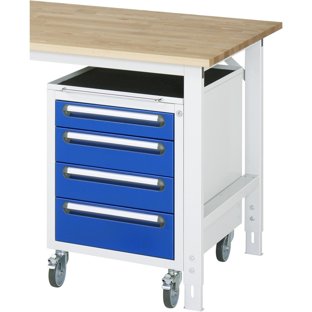 Číslo obrázka výrobku 2: Podstavný kontajner RAU na kolieskach, v × š × h 690 × 480 × 600 mm, s 4 zásuvkami