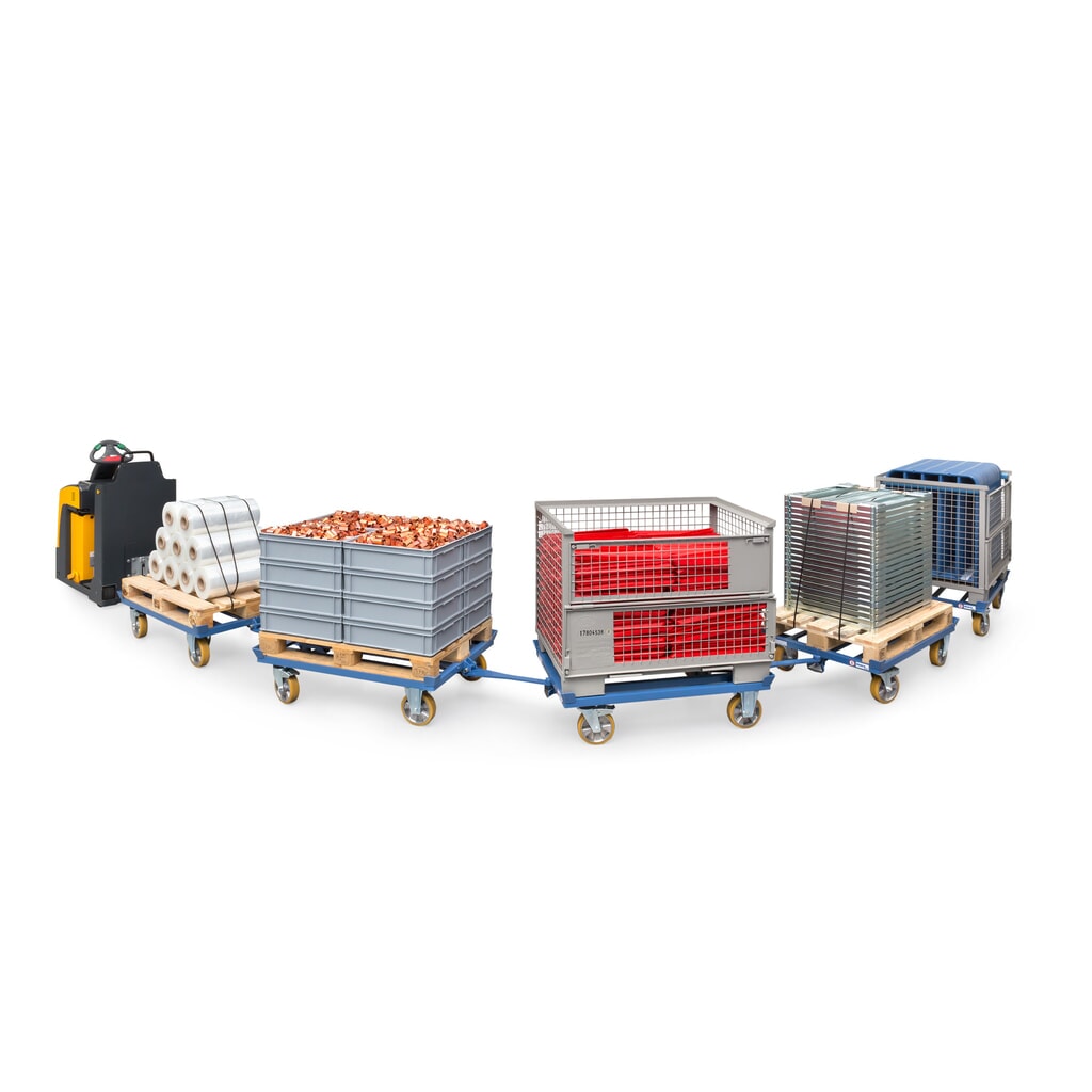 Podvozok palety fetra®, so spojkou a ojom, nosnosť 1.000 kg Číslo obrázka výrobku 8: Podvozok palety fetra®, so spojkou a ojom, nosnosť 1.000 kg