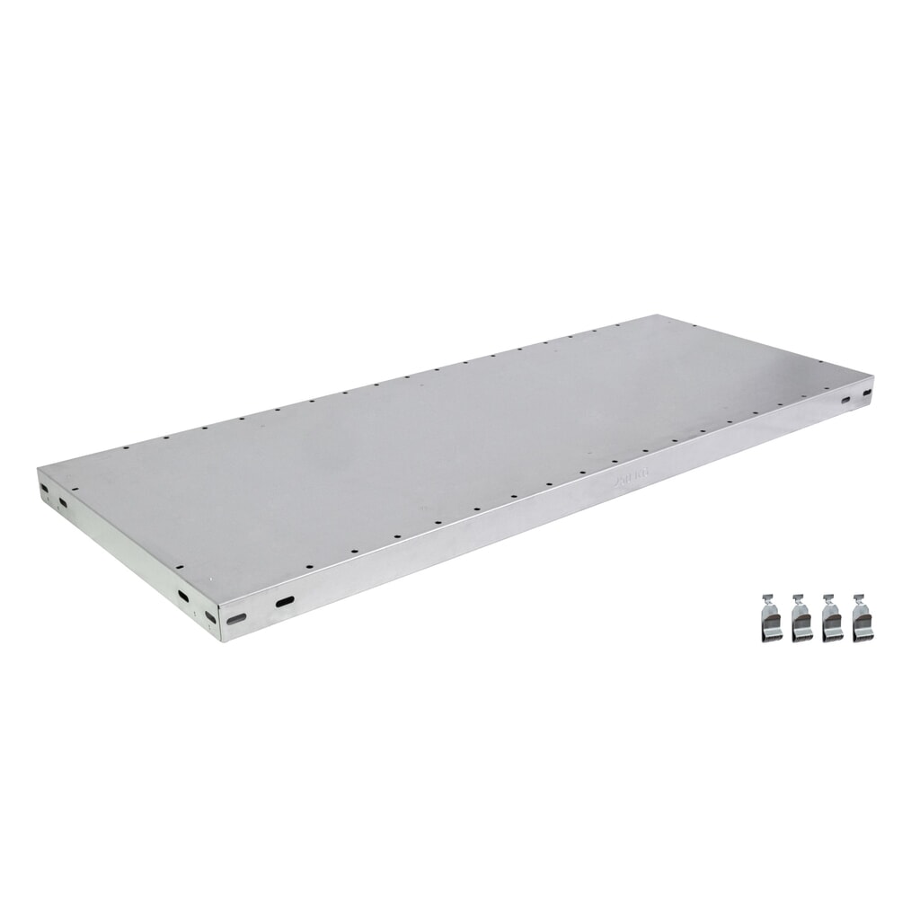 Polica na policový regál SCHULTE, nosnosť regálu 250 kg, š x H 750 x 400 mm Obrázok výrobku: Polica na policový regál SCHULTE, nosnosť regálu 250 kg, š x H 750 x 400 mm