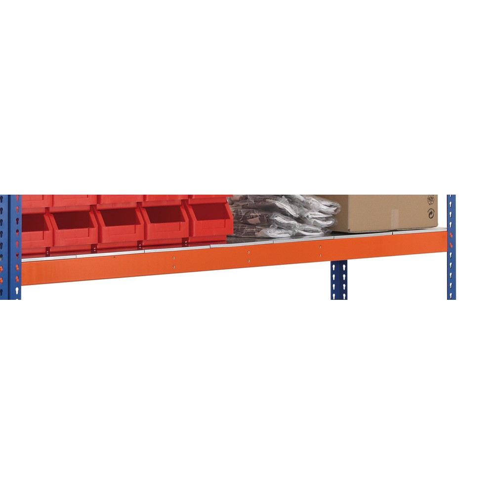 Číslo obrázka výrobku 2: Polica pre širokouhlý regál SCHULTE, s oceľovými panelmi, Š x H 1,536 x 621 mm, oranžová