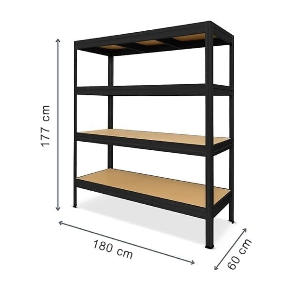 Číslo obrázka výrobku 2: Policový regál Steinbock®, typ L, zaťaženie police 375 kg, V x Š x H 1 770 x 1 600 x 600 mm