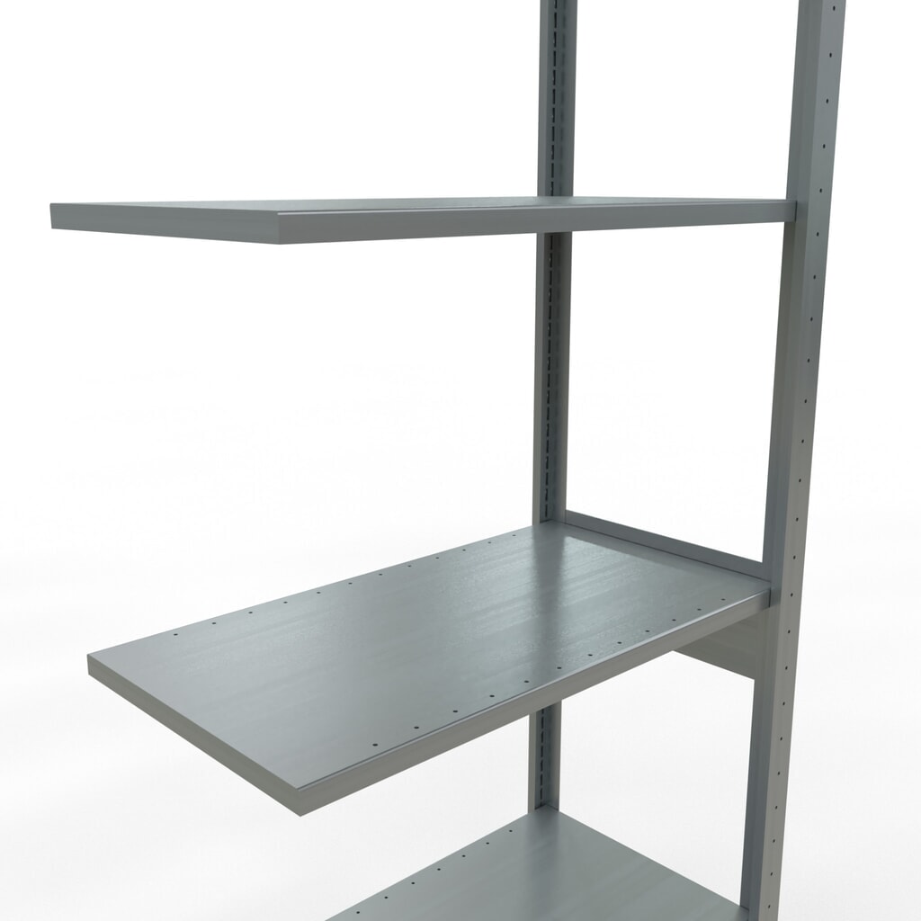 Číslo obrázka výrobku 4: SCHULTE policový regál, prídavné pole, nosnosť regálu 150 kg, galvanizované, V x Š x H 2 500 x 750 x 400 mm