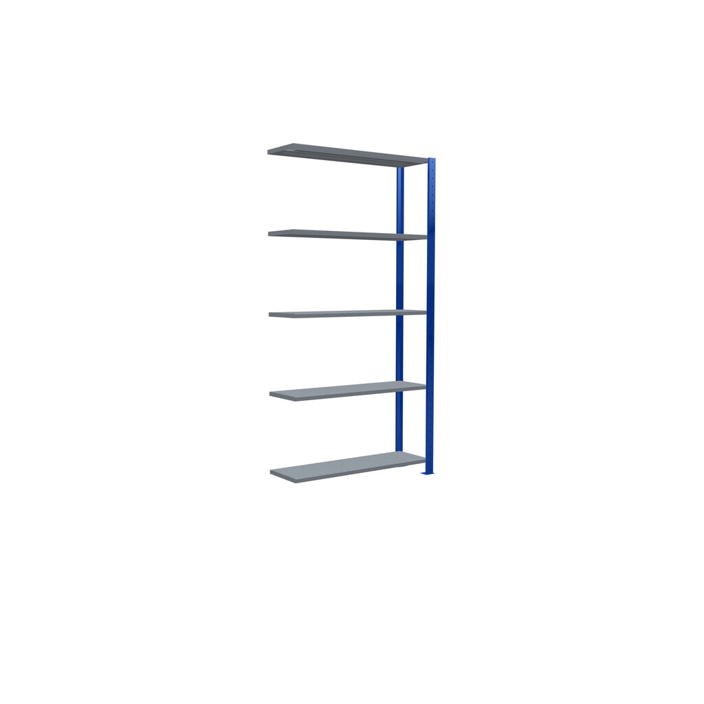 Číslo obrázka výrobku 2: SCHULTE policový regál, prídavné pole, nosnosť regálu 330 kg, horca modrá/galvanizované, V x Š x H 2 000 x 1 000 x 300 mm