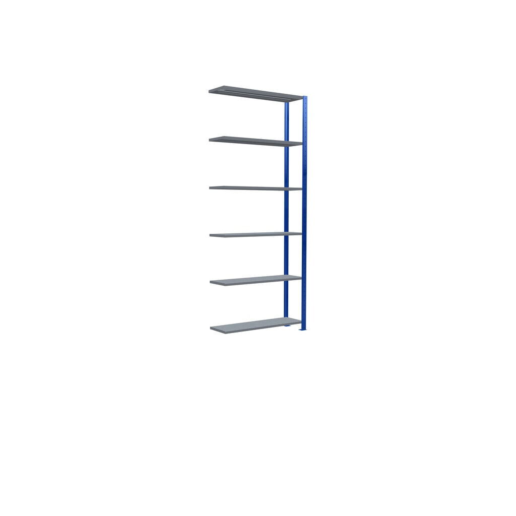 Číslo obrázka výrobku 2: SCHULTE policový regál, prídavné pole, nosnosť regálu 330 kg, horca modrá/galvanizované, V x Š x H 2 500 x 1 000 x 300 mm