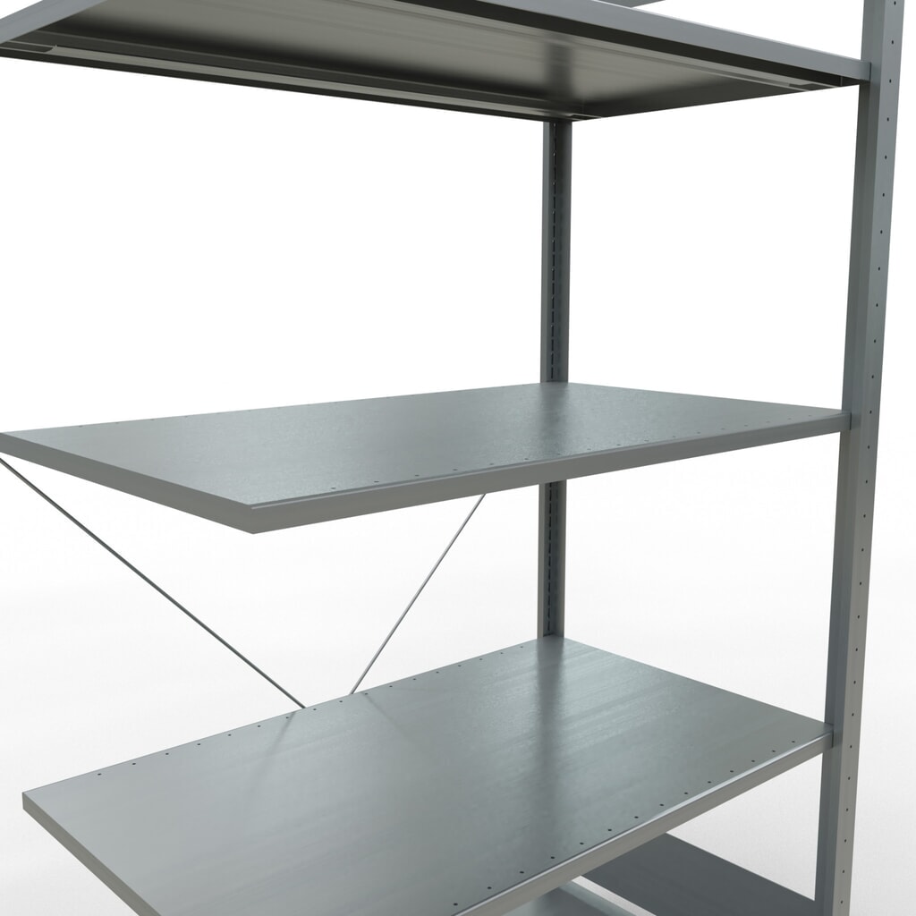 Policový regál SCHULTE, zásuvný systém, nadstavbové pole, zaťaženie police 150 kg, pozinkovaný, v × š × h 2 000 x 1 000 × 600 mm Číslo obrázka výrobku 5: Policový regál SCHULTE, zásuvný systém, nadstavbové pole, zaťaženie police 150 kg, pozinkovaný, v × š × h 2 000 x 1 000 × 600 mm