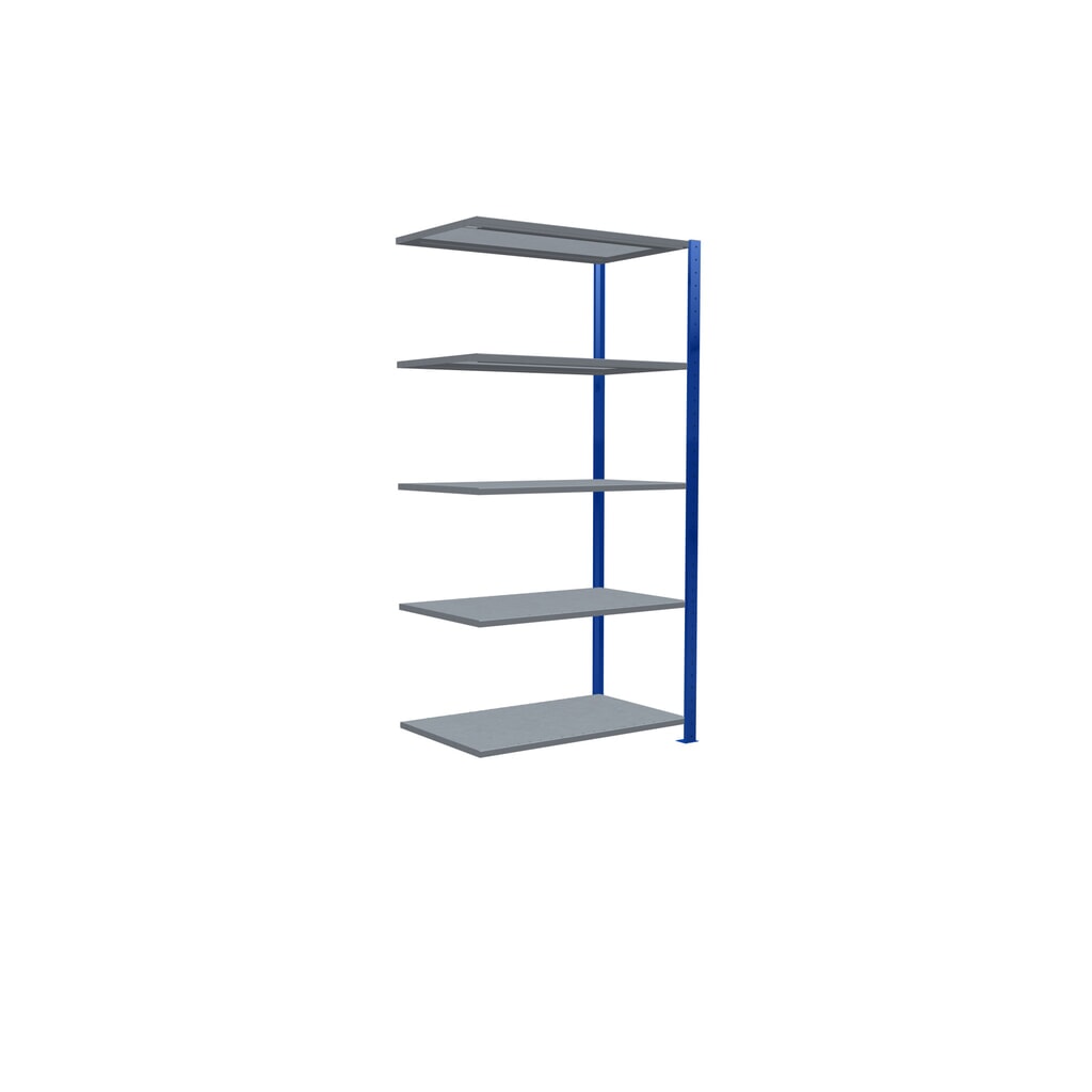 Policový regál SCHULTE zásuvný systém, prídavné pole, nosnosť regálu 150 kg, horca modrá/galvanizovaný, V x Š x H 2 000 x 1 000 x 600 mm Číslo obrázka výrobku 5: Policový regál SCHULTE zásuvný systém, prídavné pole, nosnosť regálu 150 kg, horca modrá/galvanizovaný, V x Š x H 2 000 x 1 000 x 600 mm