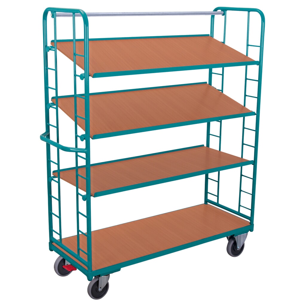 policový vozík Ameise®, 3 variabilné drevené podlahy každý 1,615 x 635 mm Obrázok výrobku: policový vozík Ameise®, 3 variabilné drevené podlahy každý 1,615 x 635 mm