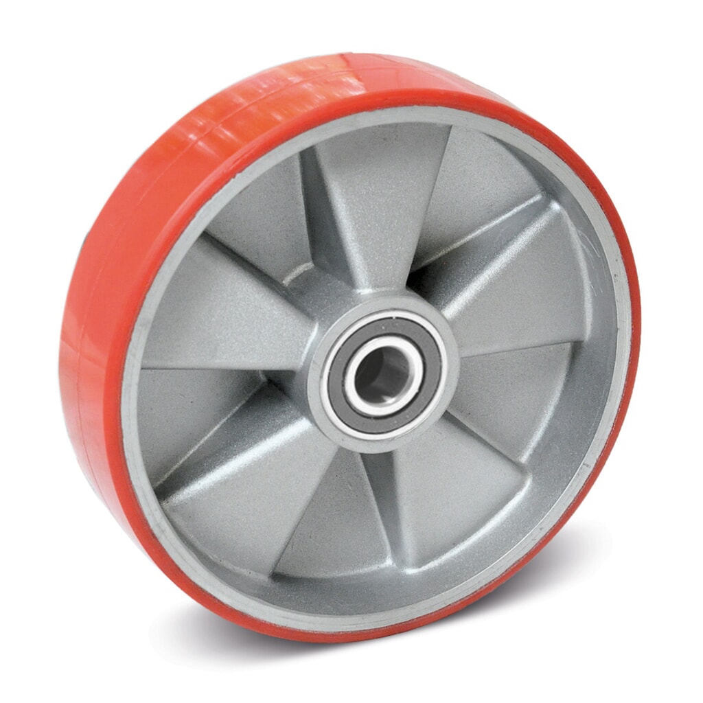PU volant pre ručné paletovacie vozíky Ameise® typ ACY20, HLTN, rok od '09, Ø 180 mm, červený Obrázok výrobku: PU volant pre ručné paletovacie vozíky Ameise® typ ACY20, HLTN, rok od '09, Ø 180 mm, červený