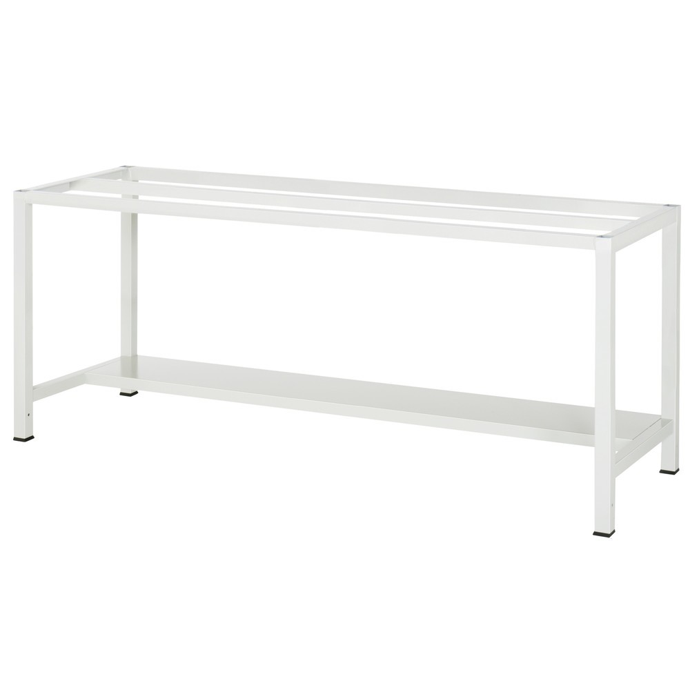 Číslo obrázka výrobku 3: Pracovný stôl RAU 900 s odkladacím dnom, hĺbka 320 mm, v × š × h 825 × 2 500 × 800 mm, pracovná doska s povrchom z oceľového plechu