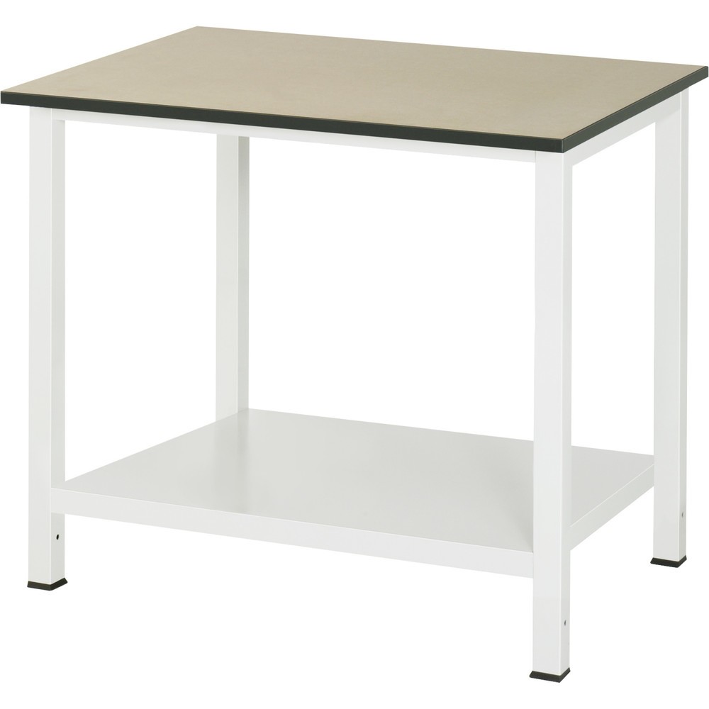 Číslo obrázka výrobku 1: Pracovný stôl RAU 900 s odkladacím dnom, hĺbka 650 mm, v × š × h 825 × 1 000 × 800 mm, pracovná doska z MDF