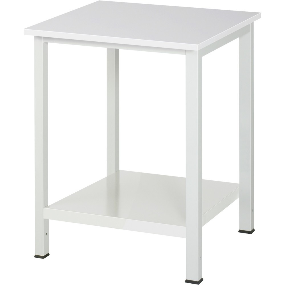 Číslo obrázka výrobku 1: Pracovný stôl RAU 900 s odkladacím dnom, hĺbka 650 mm, v × š × h 825 × 750 × 800 mm, pracovná doska s EGB melamínovým povrchom