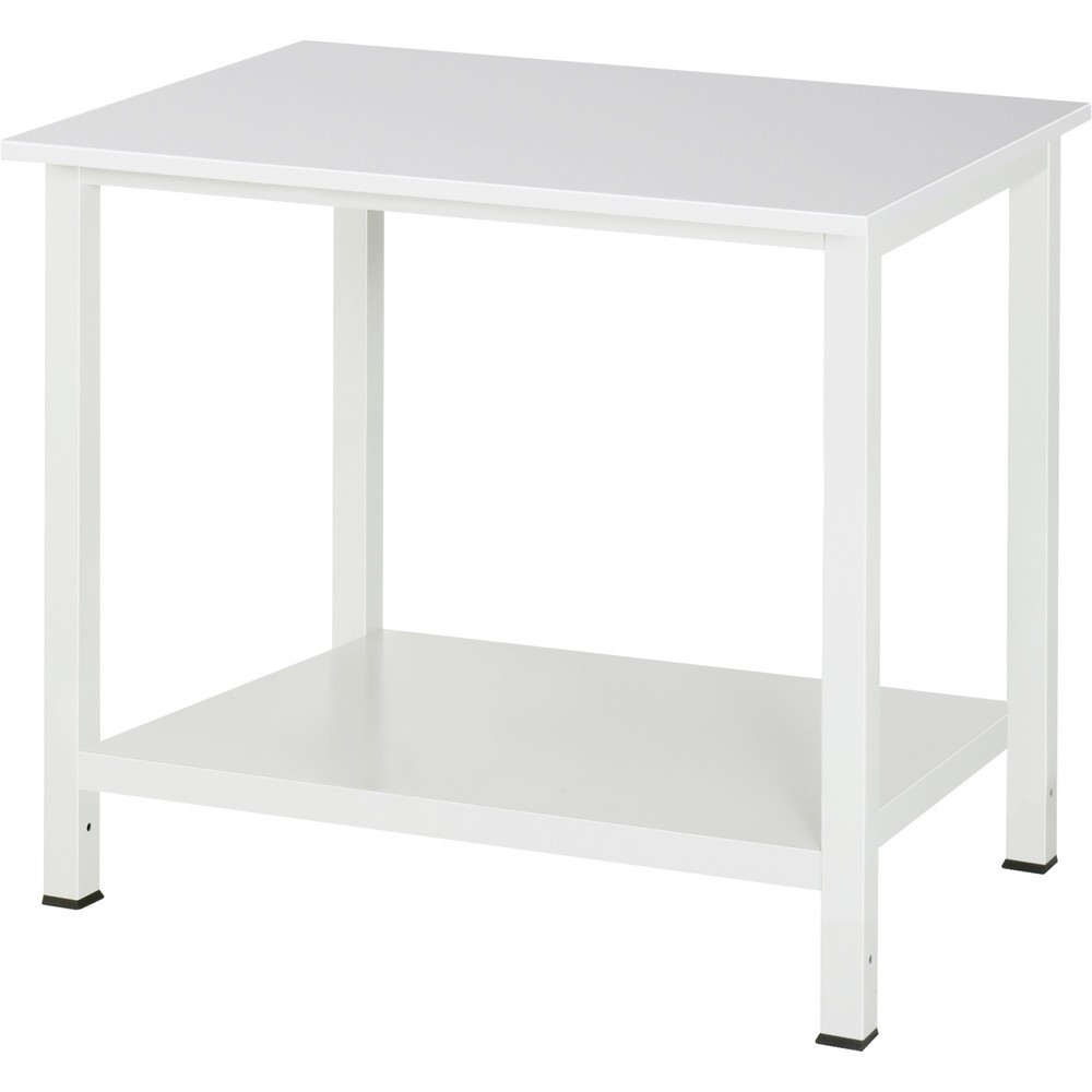 Číslo obrázka výrobku 1: Pracovný stôl RAU 900 s odkladacím dnom, hĺbka 650 mm, v × š × h 825 × 1 000 × 800 mm, pracovná doska s EGB melamínovým povrchom