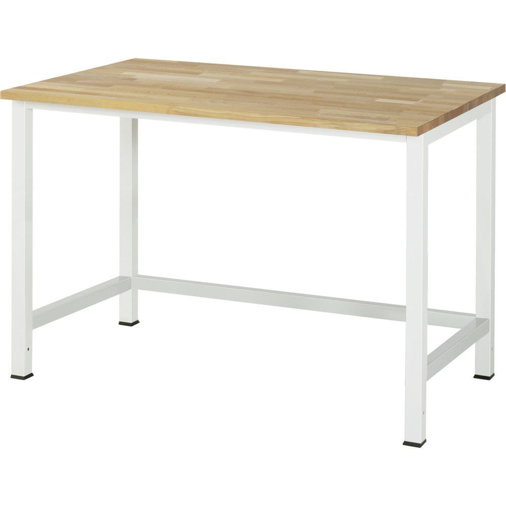 Číslo obrázka výrobku 1: Pracovný stôl RAU 900, v × š × h 825 × 1 250 × 800 mm, pracovná doska z bukového masívu
