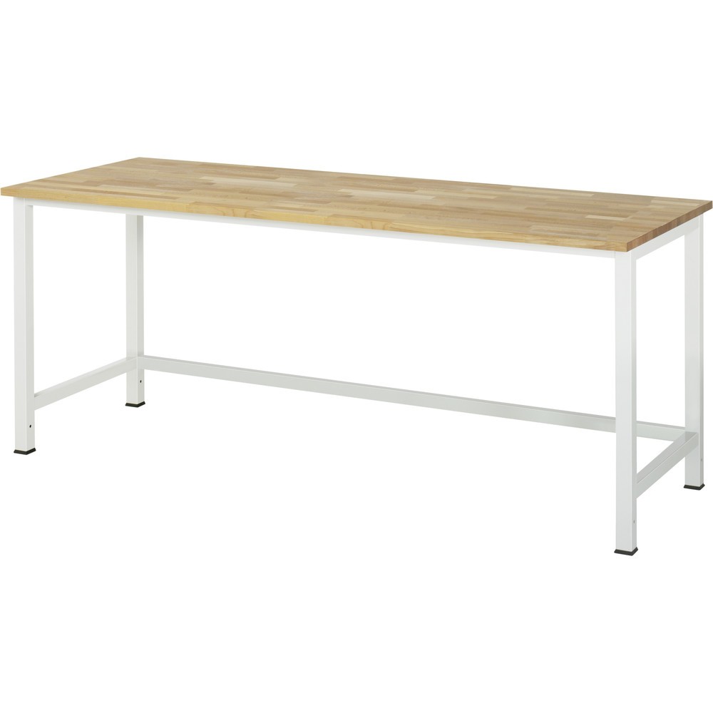 Číslo obrázka výrobku 1: Pracovný stôl RAU 900, v × š × h 825 × 2 500 × 800 mm, pracovná doska z bukového masívu