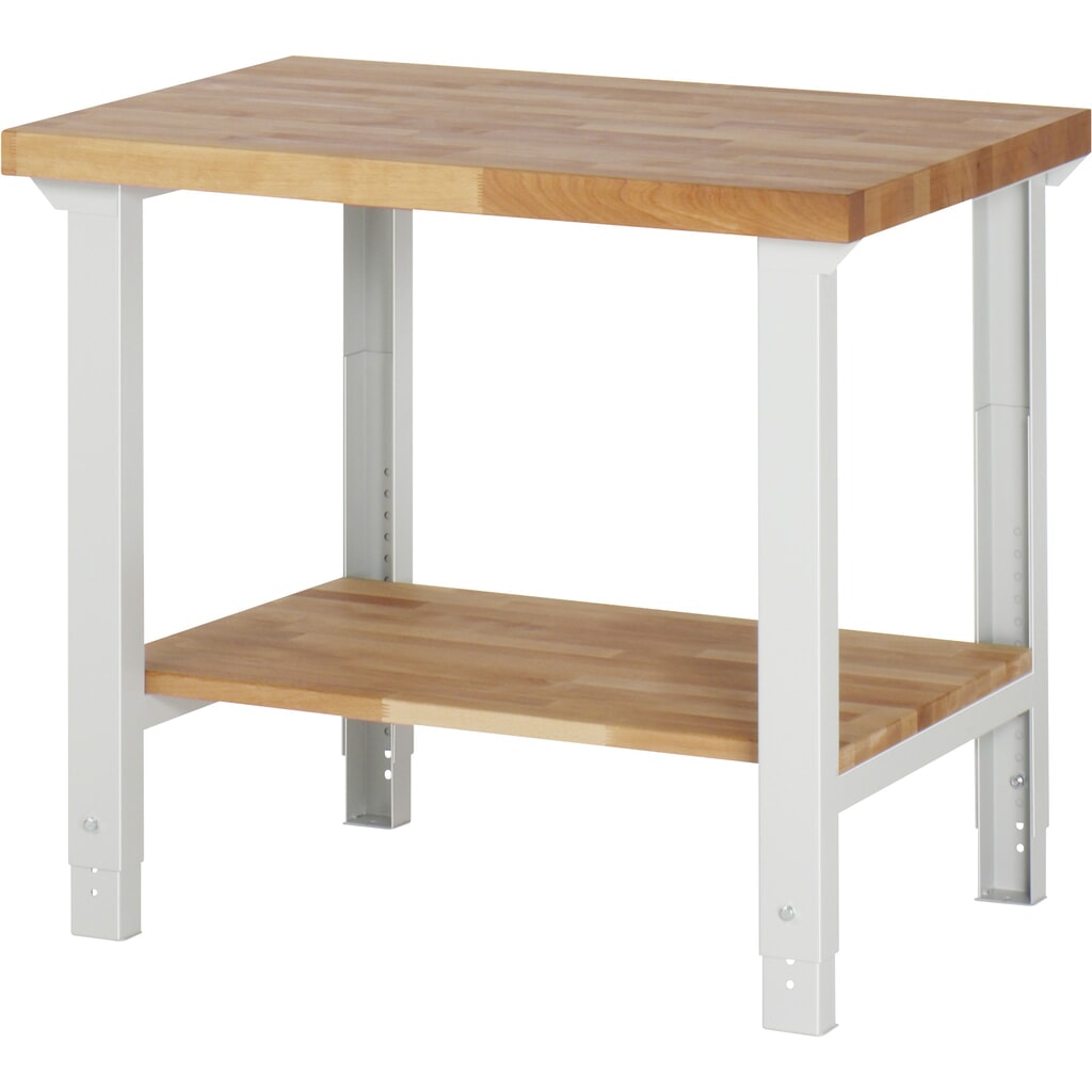 Pracovný stôl RAU série 7 000, v × š × h 790 – 1 140 × 1 000 × 700 mm, s dolným odkladacím dnom Číslo obrázka výrobku 1: Pracovný stôl RAU série 7 000, v × š × h 790 – 1 140 × 1 000 × 700 mm, s dolným odkladacím dnom