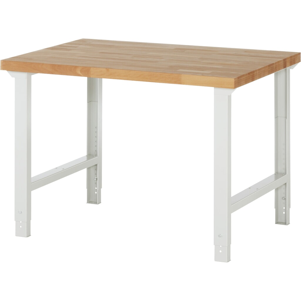 Pracovný stôl RAU série 7 000, v × š × h 790 – 1 140 × 1 250 × 900 mm Obrázok výrobku: Pracovný stôl RAU série 7 000, v × š × h 790 – 1 140 × 1 250 × 900 mm