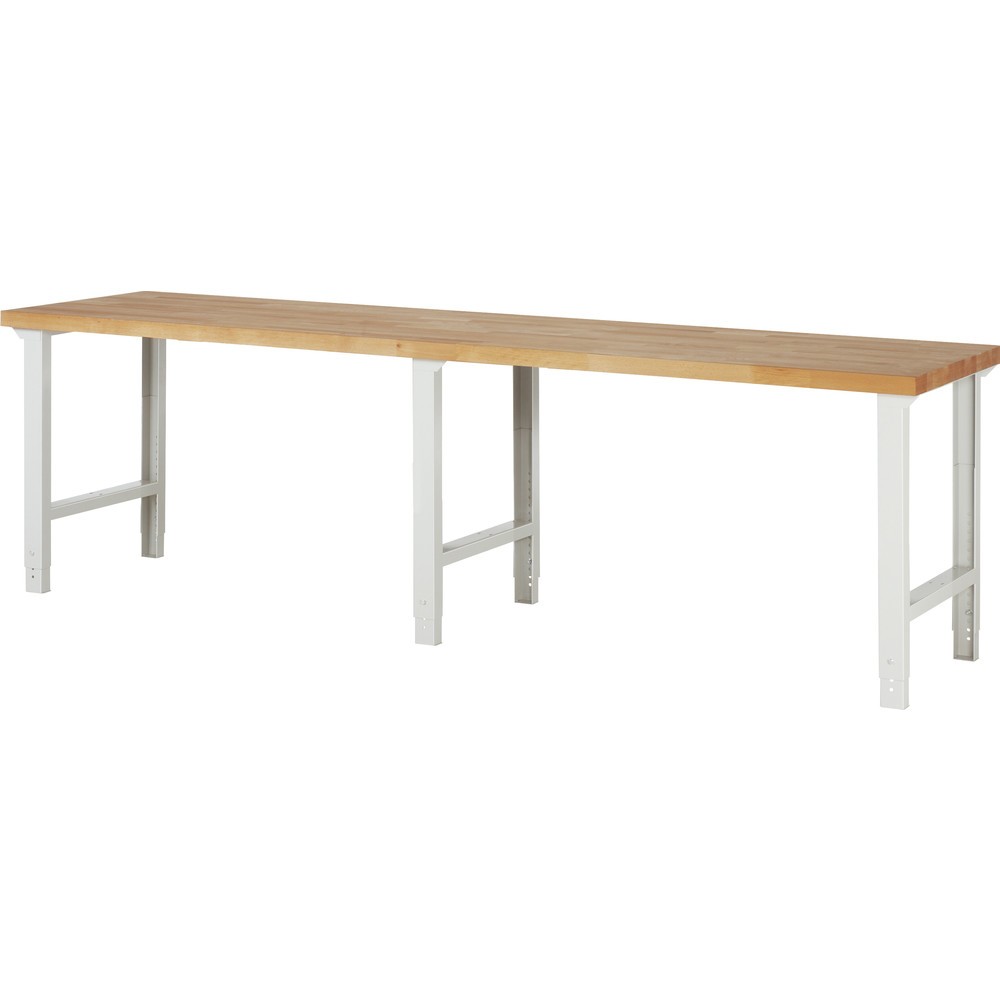 Obrázok výrobku: Pracovný stôl RAU série 7 000, v × š × h 790 – 1 140 × 3 000 × 700 mm