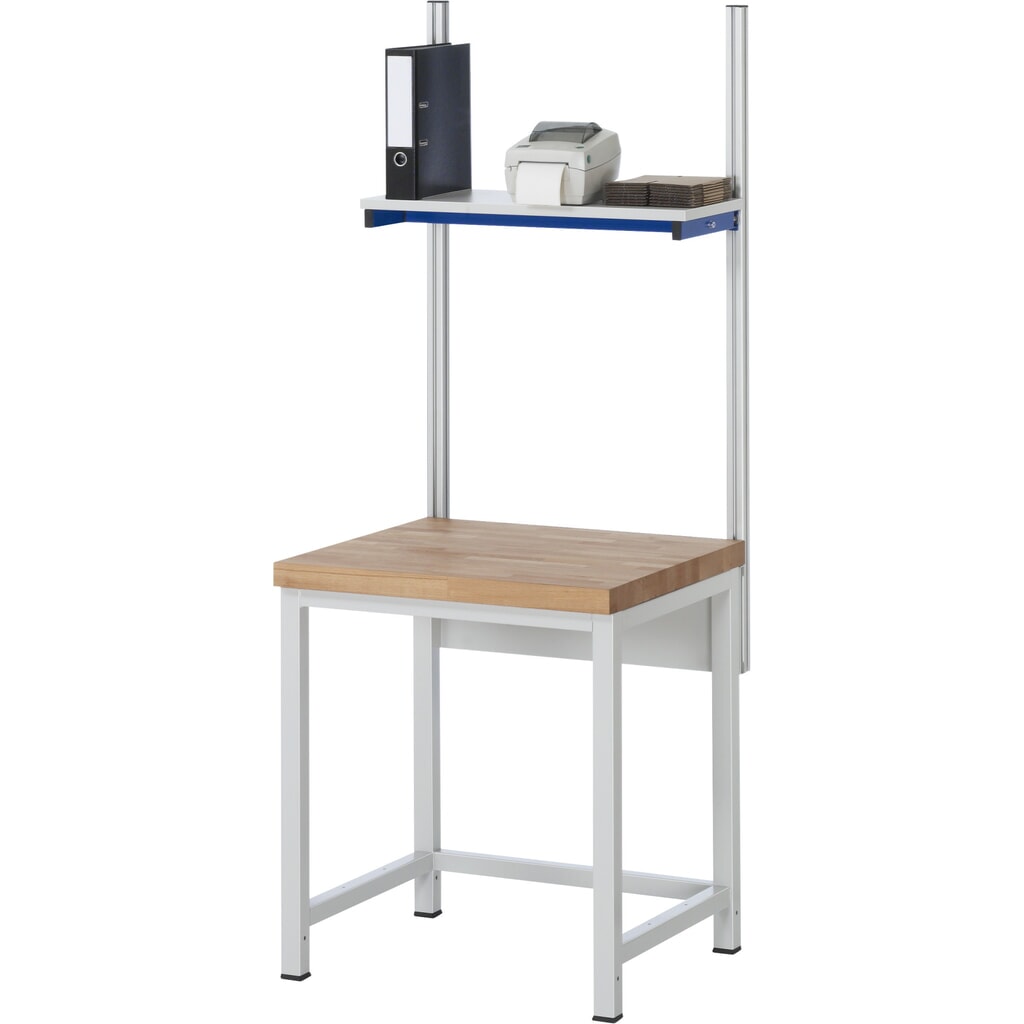 Pracovný stôl RAU série 8000, pracovná doska z bukového masívu, hrúbka 40 mm, v × š × h 840 × 750 × 700 mm Číslo obrázka výrobku 4: Pracovný stôl RAU série 8000, pracovná doska z bukového masívu, hrúbka 40 mm, v × š × h 840 × 750 × 700 mm