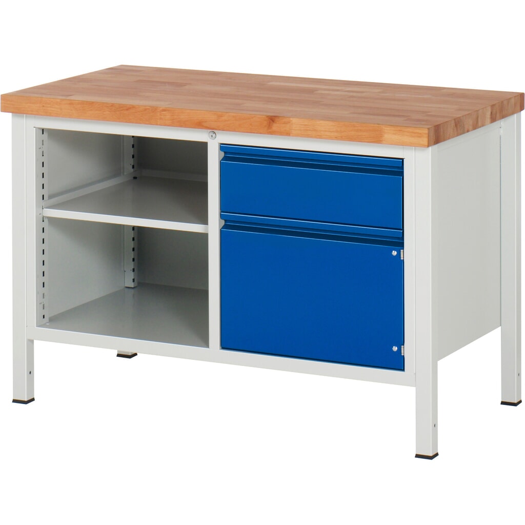 Pracovný stôl RAU série 8000, počet dvojitých kontajnerov: 1, 1 polica, 1 krídlové dvere, v × š × h 840 × 1 250 × 700 mm, 1 zásuv. s 90 % vysunutím Číslo obrázka výrobku 1: Pracovný stôl RAU série 8000, počet dvojitých kontajnerov: 1, 1 polica, 1 krídlové dvere, v × š × h 840 × 1 250 × 700 mm, 1 zásuv. s 90 % vysunutím