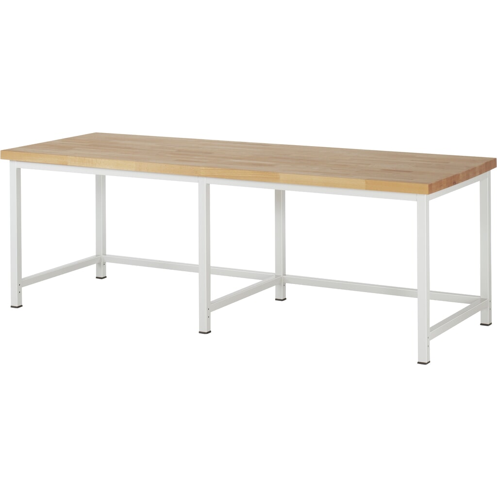 Pracovný stôl RAU série 8 000, v × š × h 840 – 1 040 × 2 500 × 900 mm Obrázok výrobku: Pracovný stôl RAU série 8 000, v × š × h 840 – 1 040 × 2 500 × 900 mm