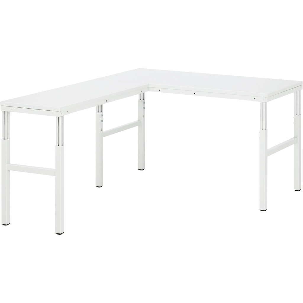 Číslo obrázka výrobku 4: Pracovný stôl RAU série E, v × š × h 650 – 1 000 × 700 × 500 mm doska s melamínovým povrchom