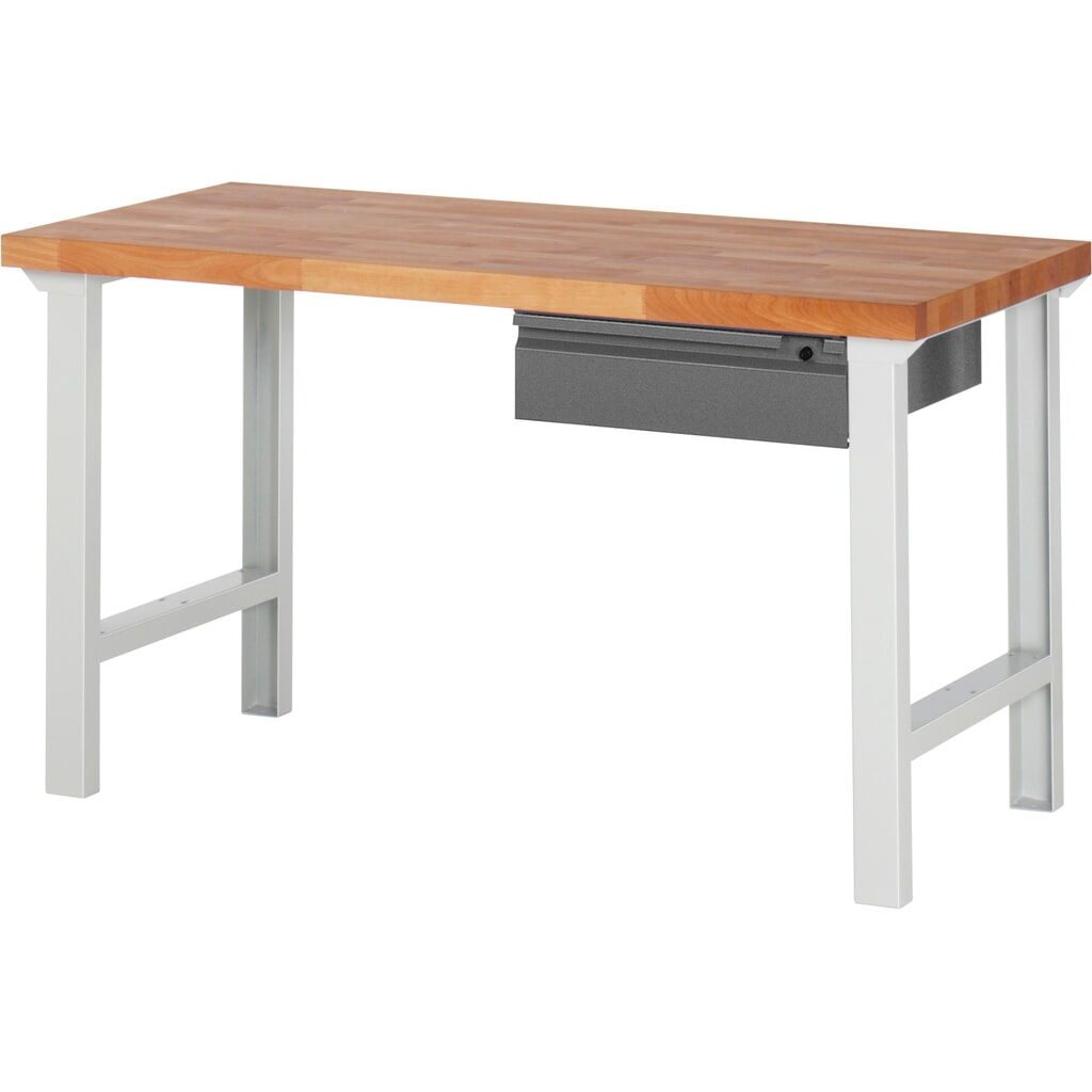 Obrázok výrobku: Pracovný stôl Steinbock® so zásuvkou, V x Š x H 840 x 1500 x 700 mm, RAL 7035/7016