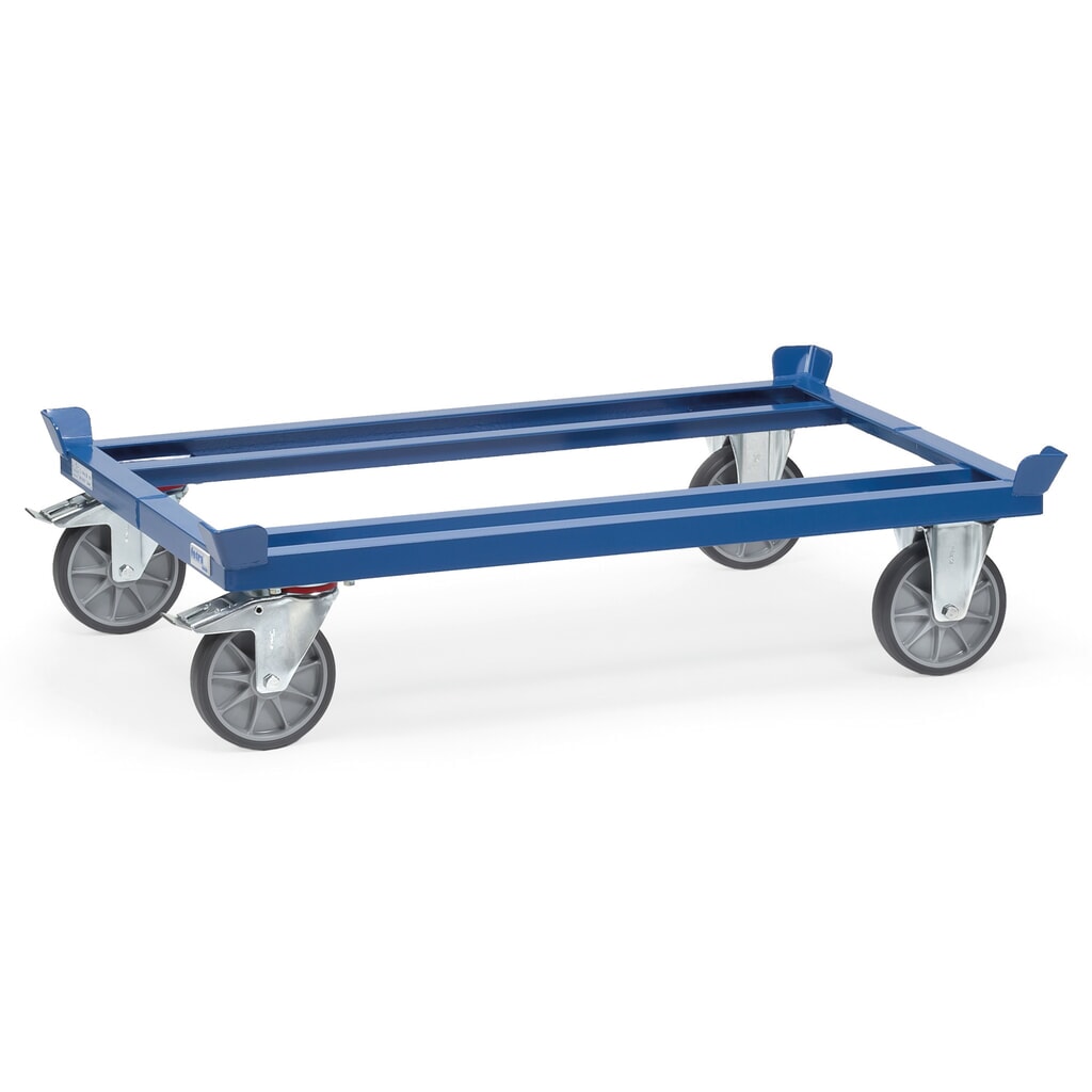 Prepravný podvozok fetra® so zvýšenými rohmi, nosnosť 750 kg, pre palety 800 x 600 mm, TPE pneumatiky Číslo obrázka výrobku 1: Prepravný podvozok fetra® so zvýšenými rohmi, nosnosť 750 kg, pre palety 800 x 600 mm, TPE pneumatiky