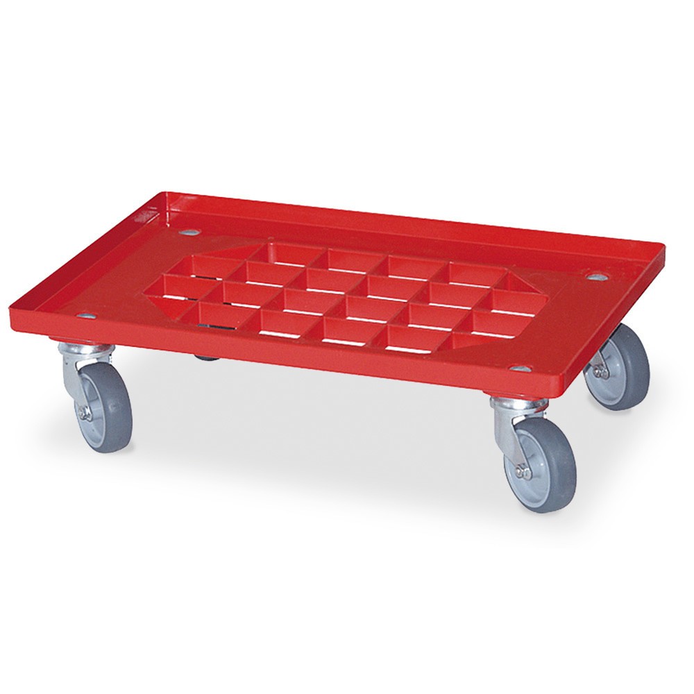 Obrázok výrobku: Dopravný valec pre Euro kontajnery 600 x 400 mm, s mriežkovou palubou, nosnosť 250 kg, RotMielke, Florian:
Prod.Bez.: Dopravný valec s mriežkovou palubou