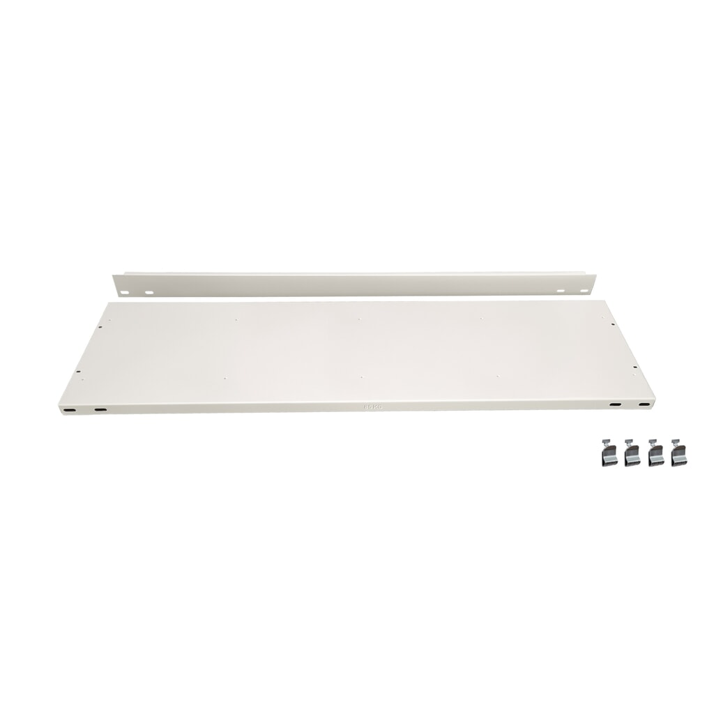 Obrázok výrobku: Prídavná polica na podkladovú policu SCHULTE v čiernej farbe, s koncovými zarážkami, Š x H 1 300 x 300 mm