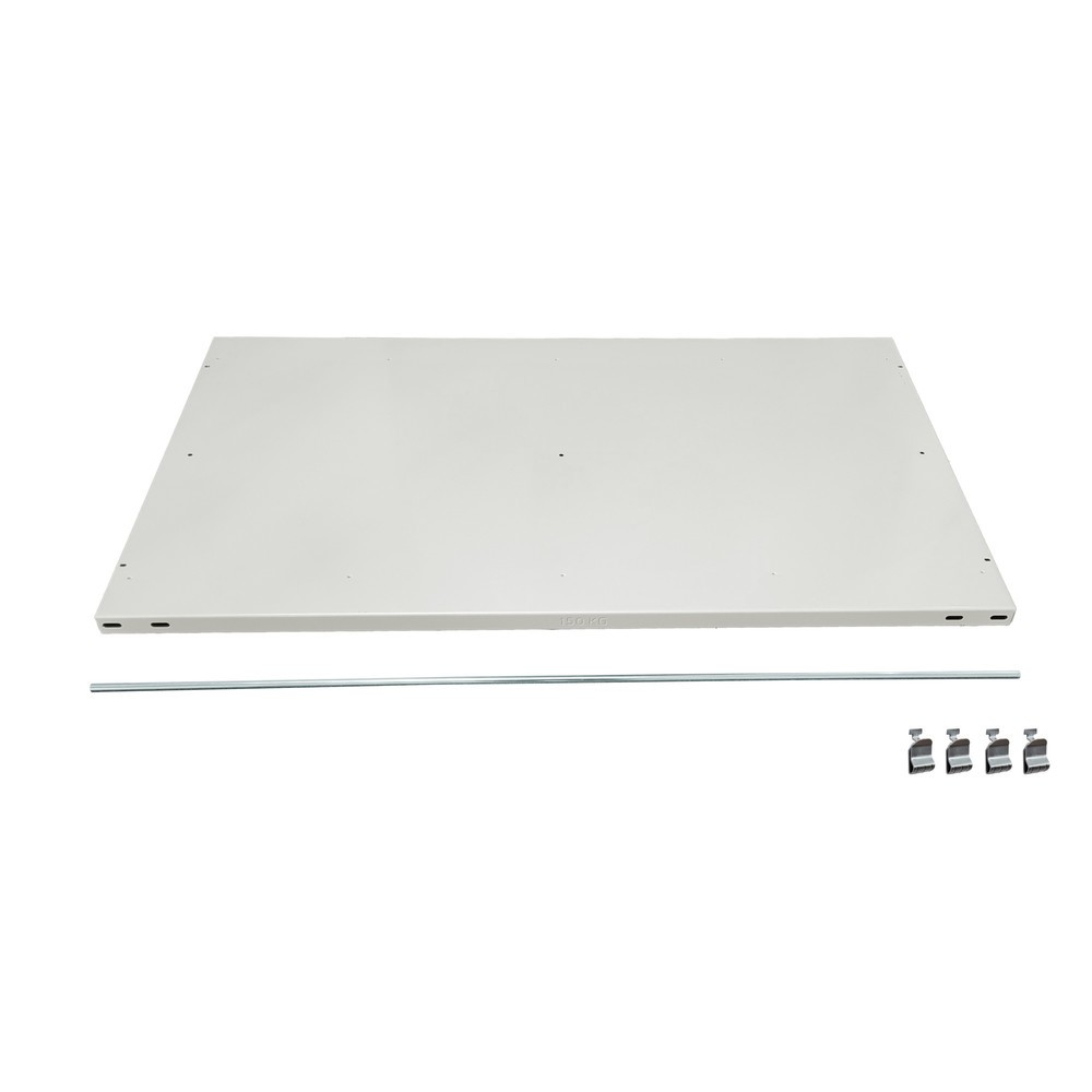 Obrázok výrobku: Prídavná polica na podkladovú policu SCHULTE v čiernej farbe, s koncovými zarážkami, Š x H 1 300 x 600 mm