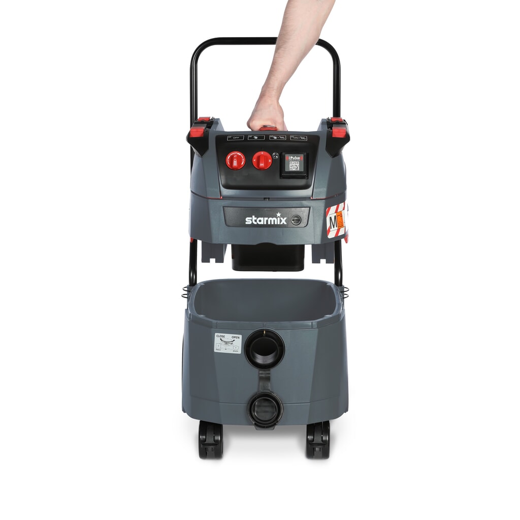 Priemyselný vysávač starmix iPulse, trieda prachu M, sklápací podvozok, 1 600 W, 35 litrov Číslo obrázka výrobku 7: Priemyselný vysávač starmix iPulse, trieda prachu M, sklápací podvozok, 1 600 W, 35 litrov