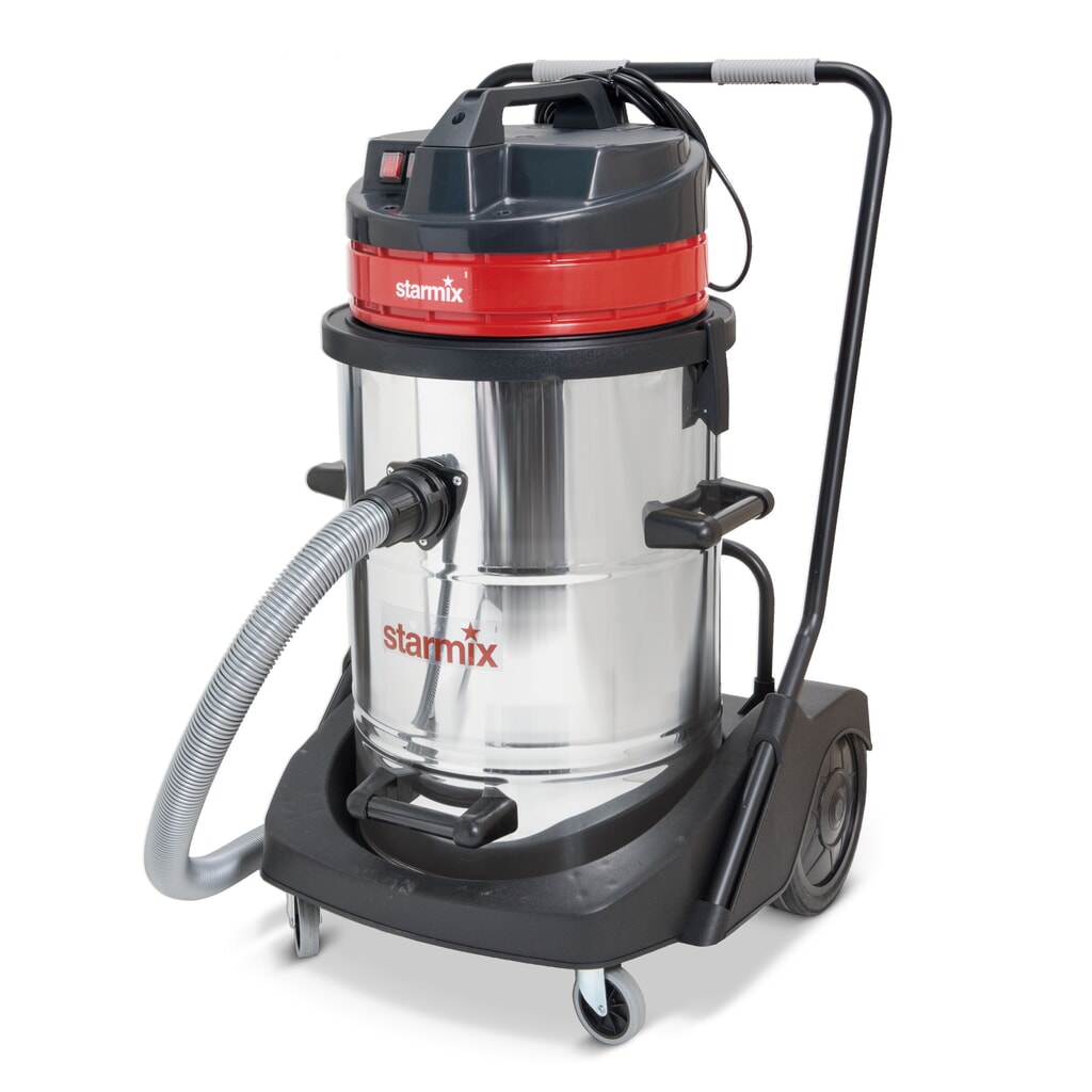 Priemyselný vysávač Starmix Power, sklápací podvozok, mokrý+suchý, 2.400 W, 78 litrov Obrázok výrobku: Priemyselný vysávač Starmix Power, sklápací podvozok, mokrý+suchý, 2.400 W, 78 litrov