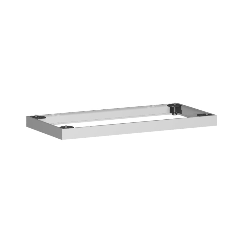 Obrázok výrobku: Profesionálna kovová základňa pre kancelárske skrinky, ŠxH 50 x 800 mm, strieborná