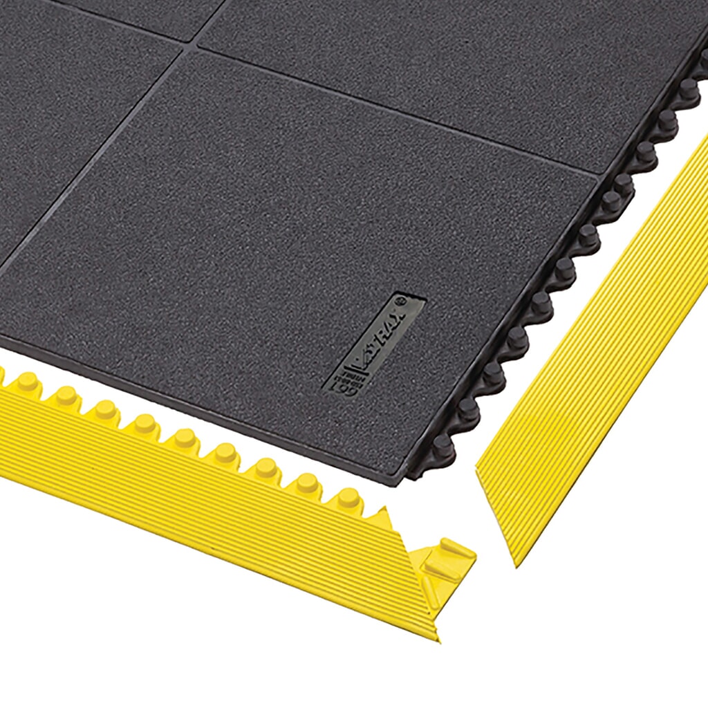 Protiúnavová rohož NoTrax Cushion Ease Solid™ Nitrile FR, š × d 910 × 910 mm, čierna Obrázok výrobku: Protiúnavová rohož NoTrax Cushion Ease Solid™ Nitrile FR, š × d 910 × 910 mm, čierna