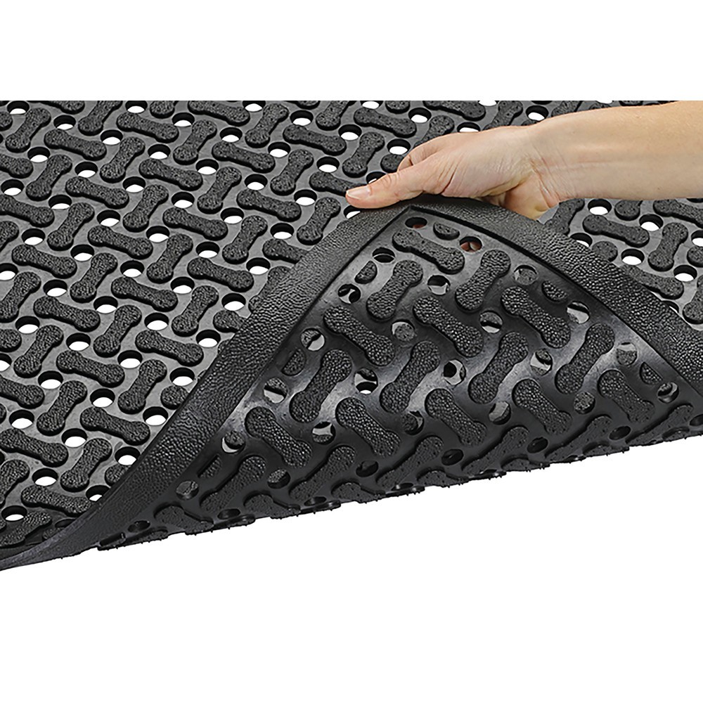 Číslo obrázka výrobku 2: Protiúnavová rohož NoTrax Superflow® XT Nitrile, š × h 600 × 900 mm, čierna