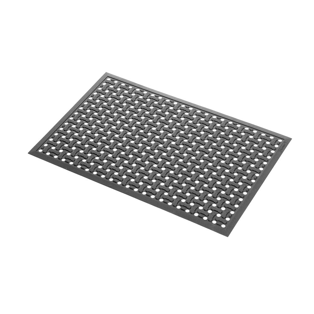Číslo obrázka výrobku 3: Protiúnavová rohož NoTrax Superflow® XT Nitrile, š × h 600 × 900 mm, čierna