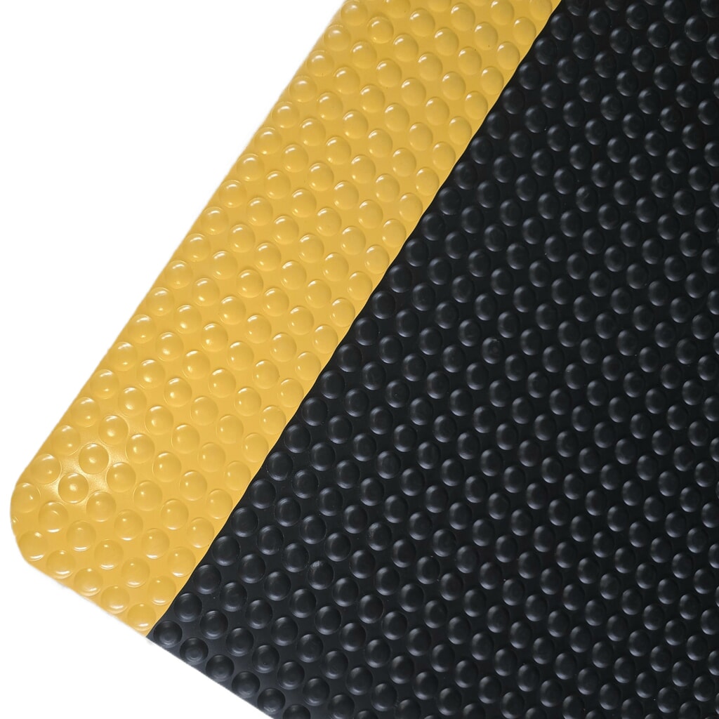 Protiúnavová rohož Steinbock® ErgoSoft Strong, nopkový profil, 2-vrstvová, š × d 600 × 1 000 mm, čierno-žltá Obrázok výrobku: Protiúnavová rohož Steinbock® ErgoSoft Strong, nopkový profil, 2-vrstvová, š × d 600 × 1 000 mm, čierno-žltá